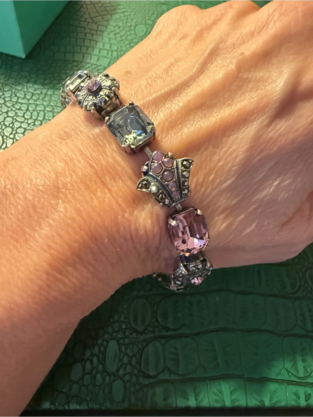 MARIANA Sworoski Crystal Charm Bracelet Stunning